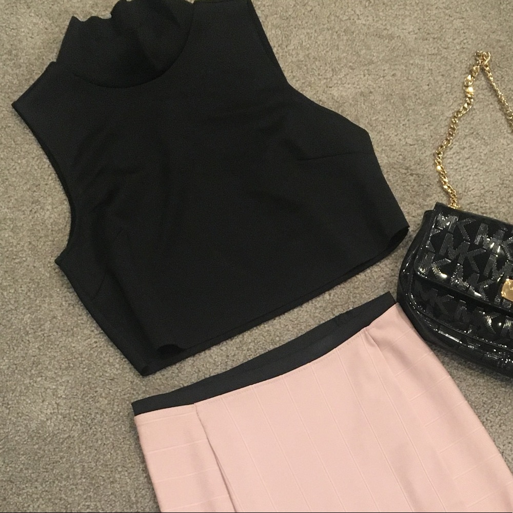 ZARA Black crop top